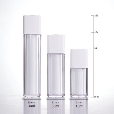 White Twist-Up Airless Bottle