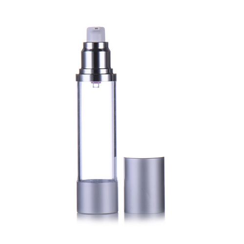 Silver & Clear Airless Bottle