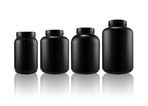 Black Soft Touch HDPE Bottle