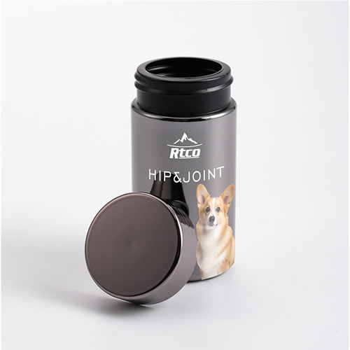 6oz Electroplating Gray HDPE Bottle