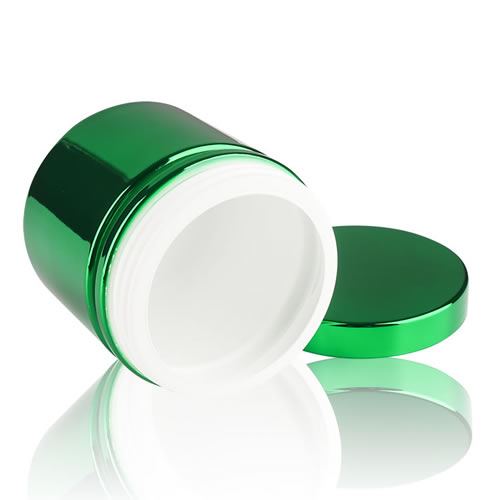 Green Electroplating Plastic Bottle with Scoop