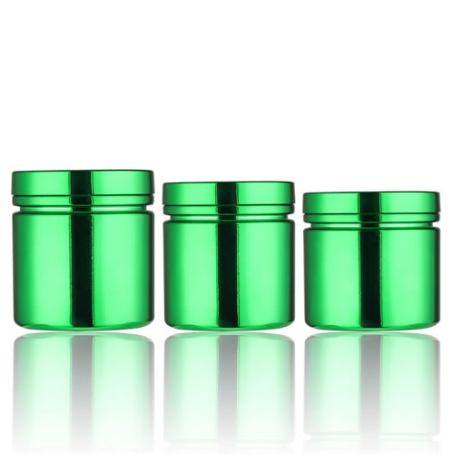 Green Electroplating Plastic Bottle with Scoop