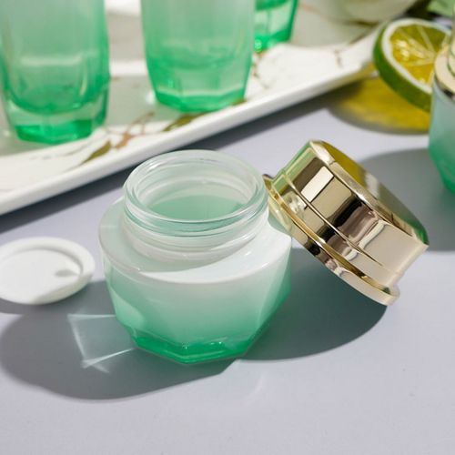 Glass Cosmetic Bottle with Dip Tube