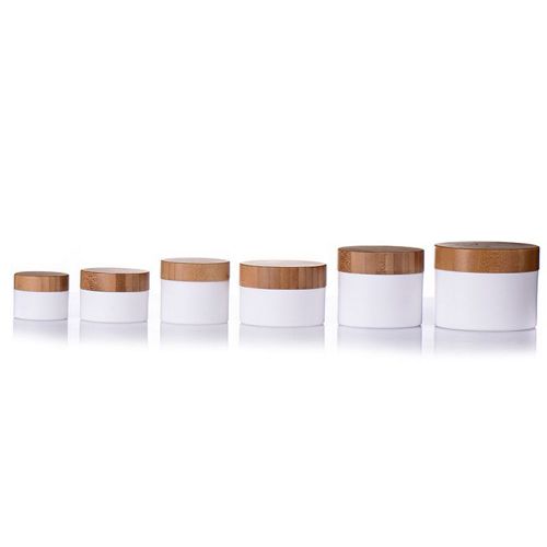 PP Cream Jar with Bamboo Lid
