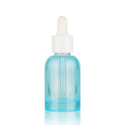 Blue Round Dropper Bottle