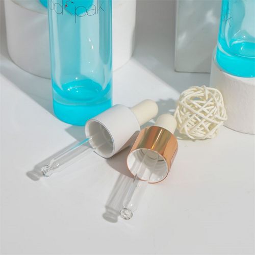 Blue Round Dropper Bottle