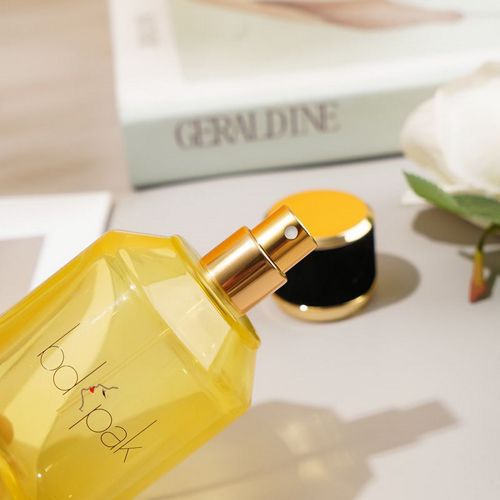 Yellow Round Perfume Bottle