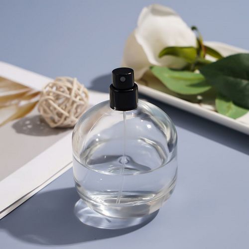 Frosted & Clear Oval Perfume Bottle