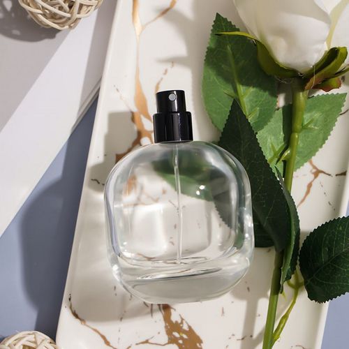 Frosted & Clear Oval Perfume Bottle