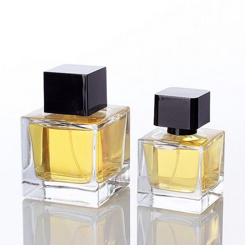 Clear Square Perfume Bottle
