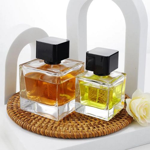 Clear Square Perfume Bottle