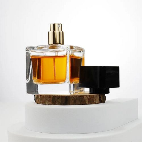 Clear Square Perfume Bottle