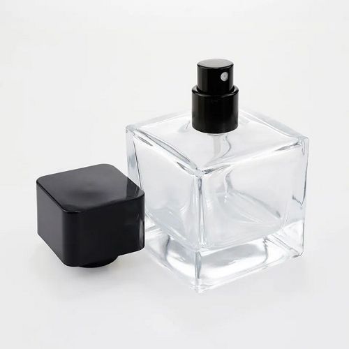 Clear Square Perfume Bottle