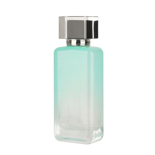 Green Rectangle Perfume Bottle