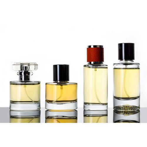 Clear Round Perfume Bottle