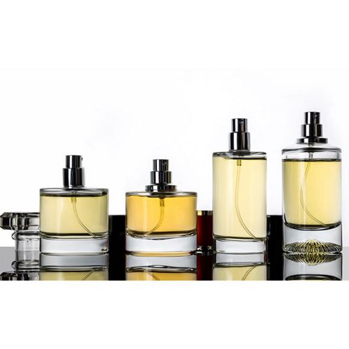 Clear Round Perfume Bottle