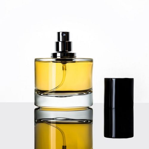 Clear Round Perfume Bottle