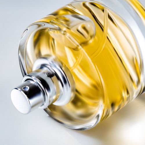 Clear Round Perfume Bottle